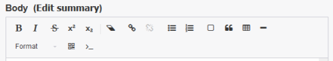 Edit toolbar