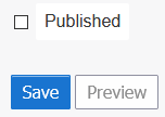 Save and publish controls