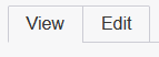 View/edit tabs