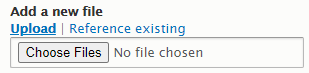 Library - choose files (PDF) button