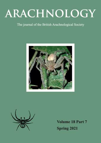 Arachnology 18(7) cover